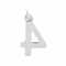 12 Pack: Sterling Silver Number Charm by Bead Landing™